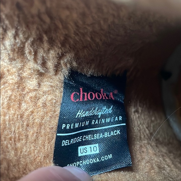 Chooka Black Winter Rain Boots with Chelsea Style women’s size 10 - Picture 2 of 5